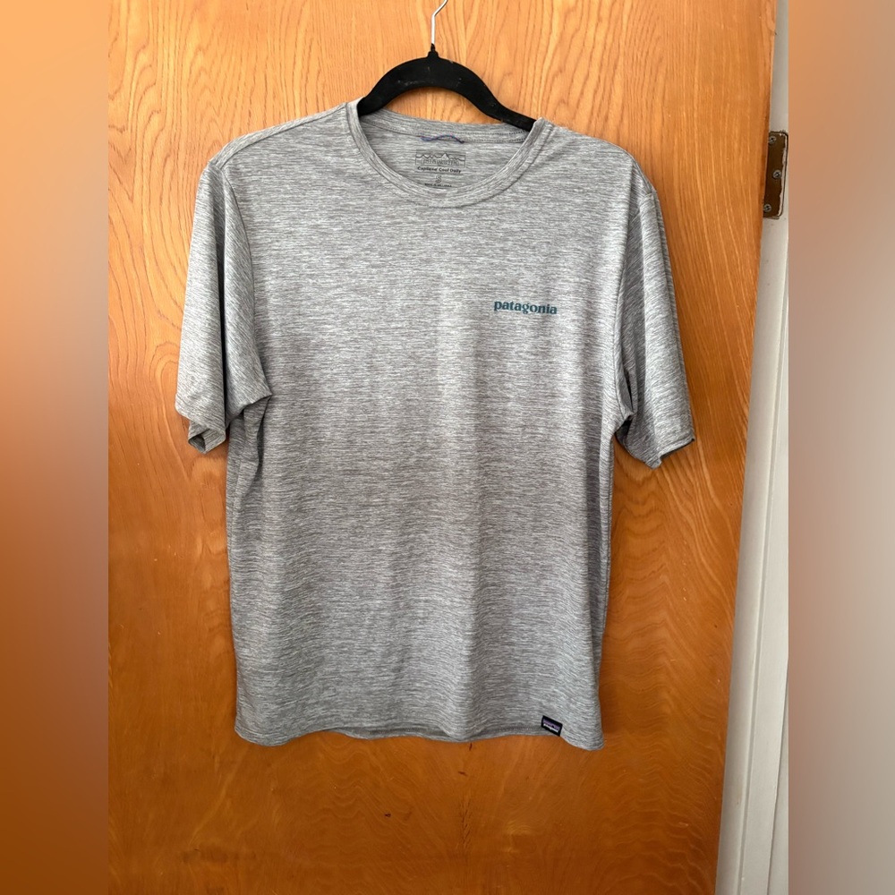 Patagonia Light Gray capilene cool daily Men's Short Sleeve Tee S